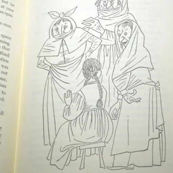 Grimm's Fairy Tales Illustrated Hardcover 1954 Stories Room Display - Picture 8 of 8